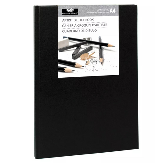 Royal & Langnickel A4 80 Sheet Hardback Casebound Artist Sketchbook Drawing Pad