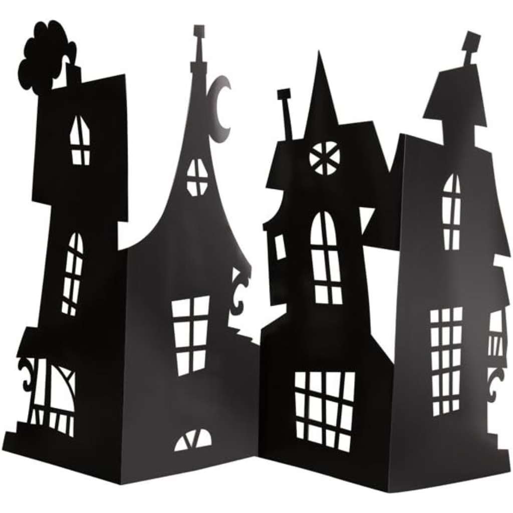 Haunted House Paper Centerpiece Halloween Decoration