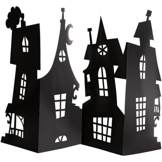 Haunted House Paper Centerpiece Halloween Decoration