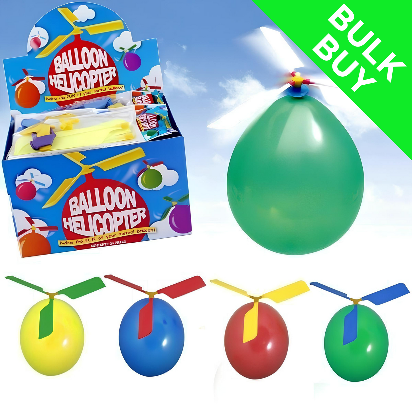 Balloon Helicopters BULK BUY (Choose Quantity)