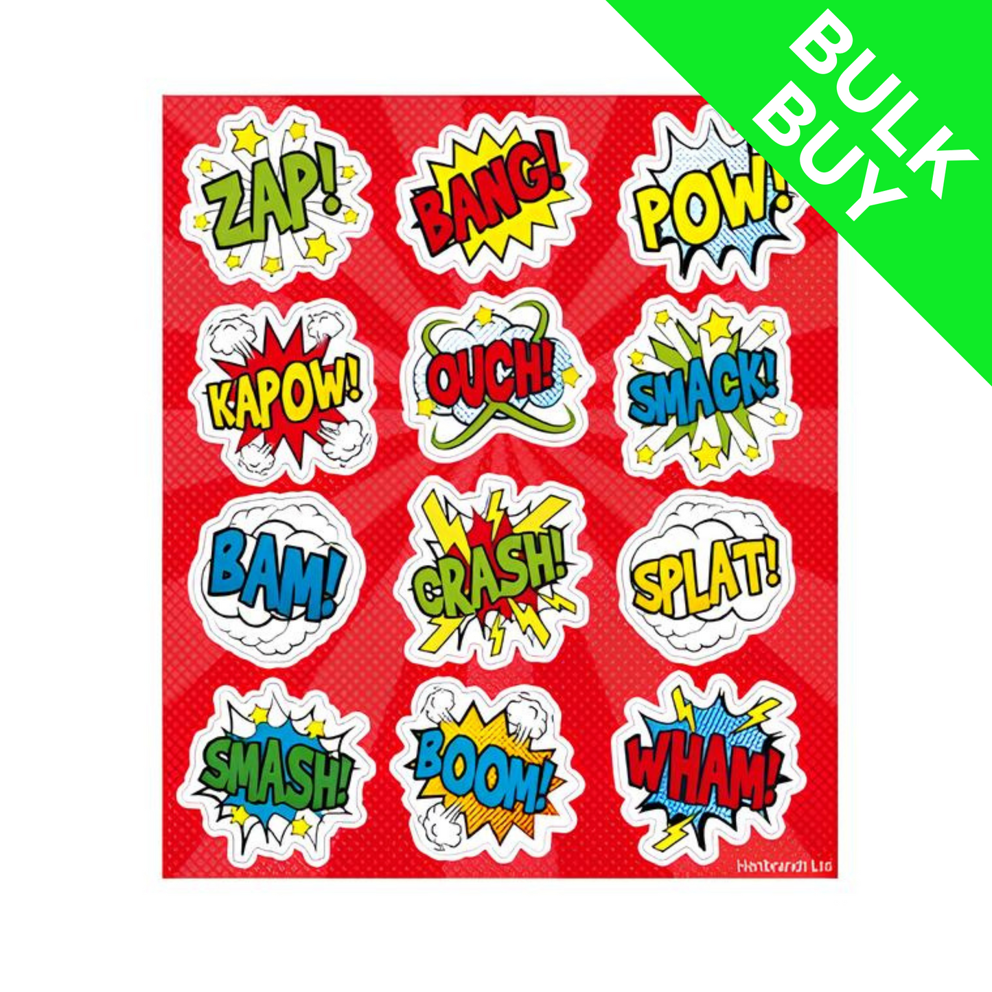 Comic Sticker Sheet BULK BUY (Choose Quantity)