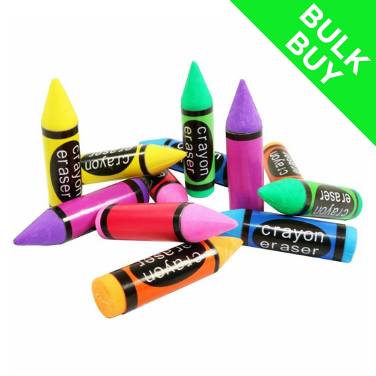 Crayon Eraser Pack 3pc BULK BUY (Choose Quantity)