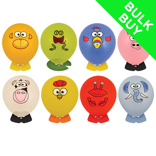 Animal Balloon Heads BULK BUY( Choose Quantity)