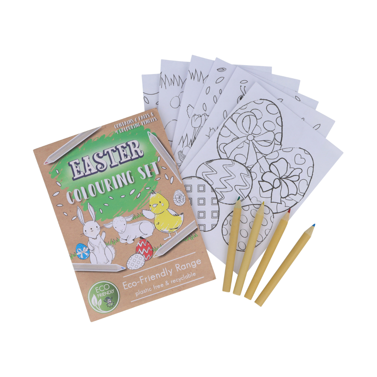Eco-Friendly Mini Easter Colouring Set