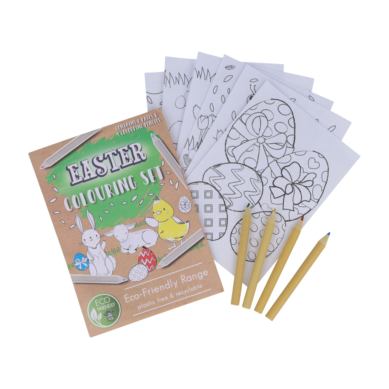 Eco-Friendly Mini Easter Colouring Set