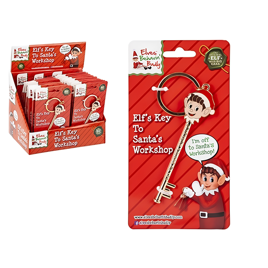 Elf Design Die Cast Key To Santas Workshop