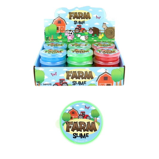 Farm Animal Slime Tub (7cm x 2cm)