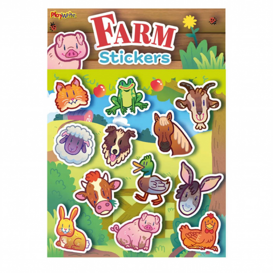 Farm Face Sticker Sheet 12x11.5cm