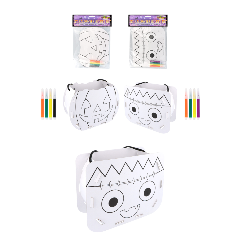 Halloween DIY Colour Your Own Bucket 20cm x 15cm