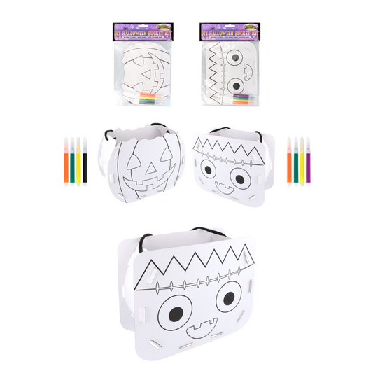 Halloween DIY Colour Your Own Bucket 20cm x 15cm