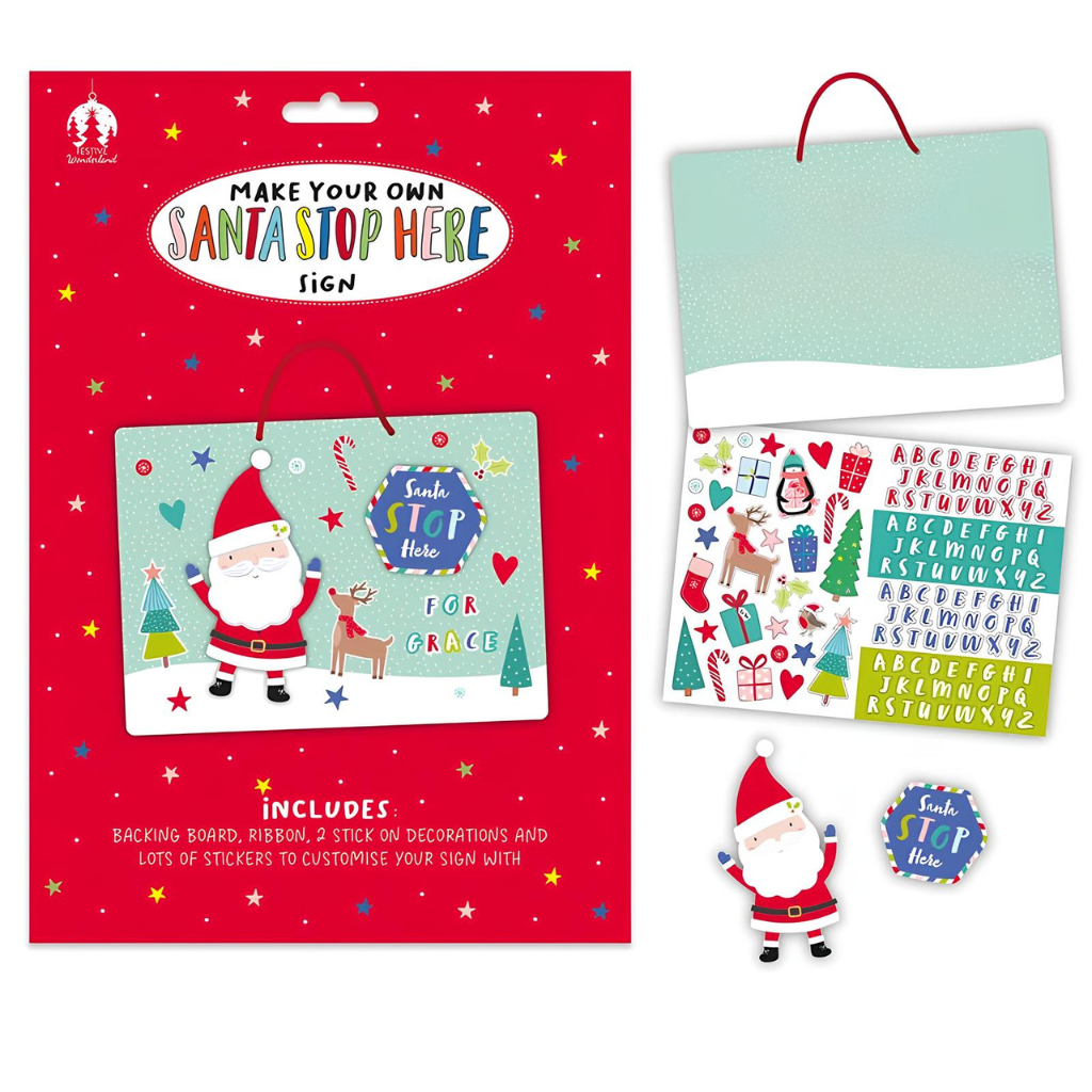 Santa Stop Here Sign Make Your Own