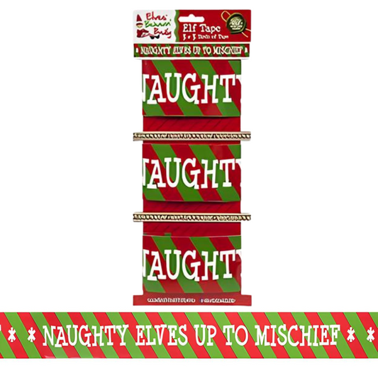Elf Design Printed Tape Pack Of 3