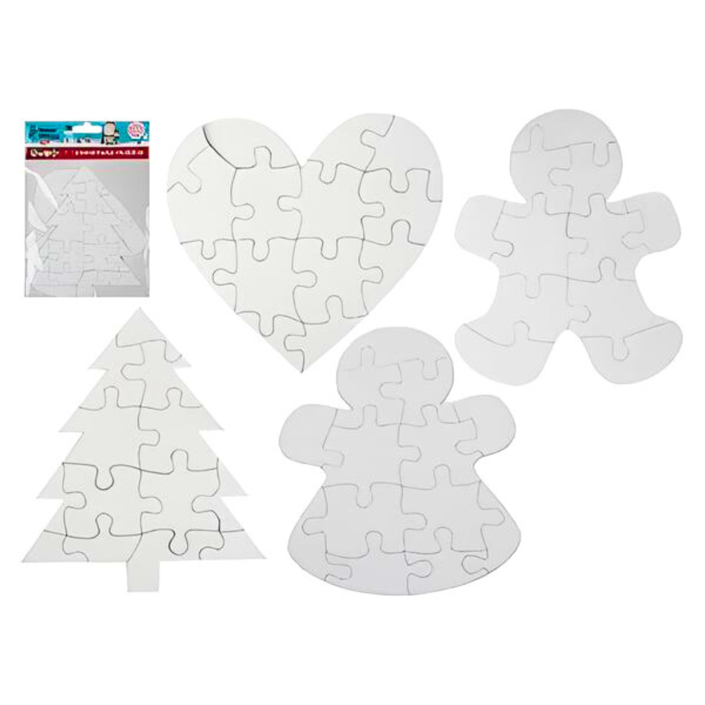 Decorate Your Own Christmas Jigsaw puzzles Pack Of 2