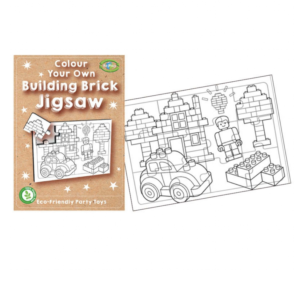 Bricks Themed Colour In Jigsaw Eco Friendly