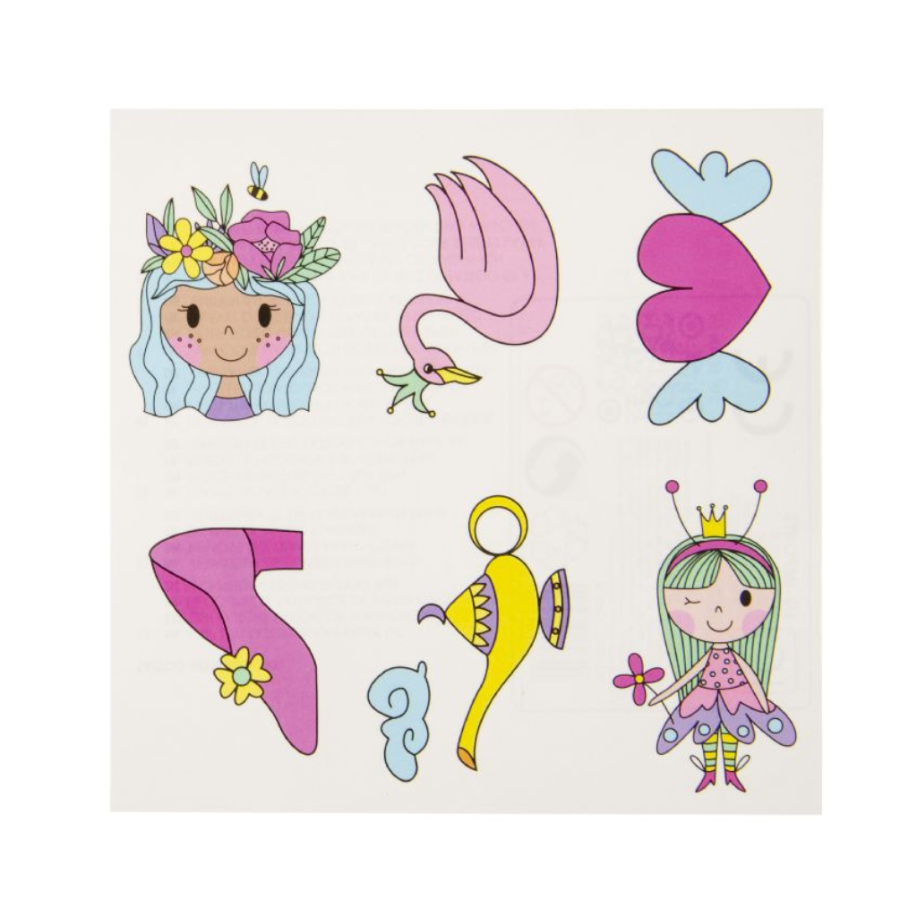Princess Tattoo Sheet