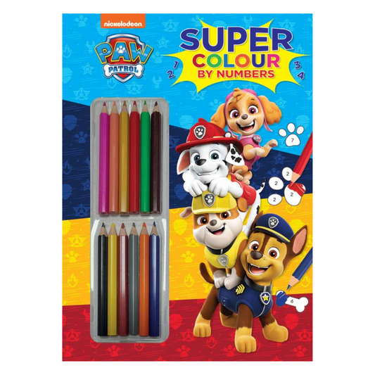 Paw Patrol Super Colour By Numbers
