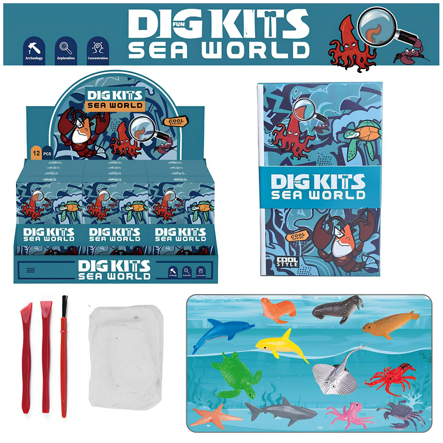 Sea World Dig Kits