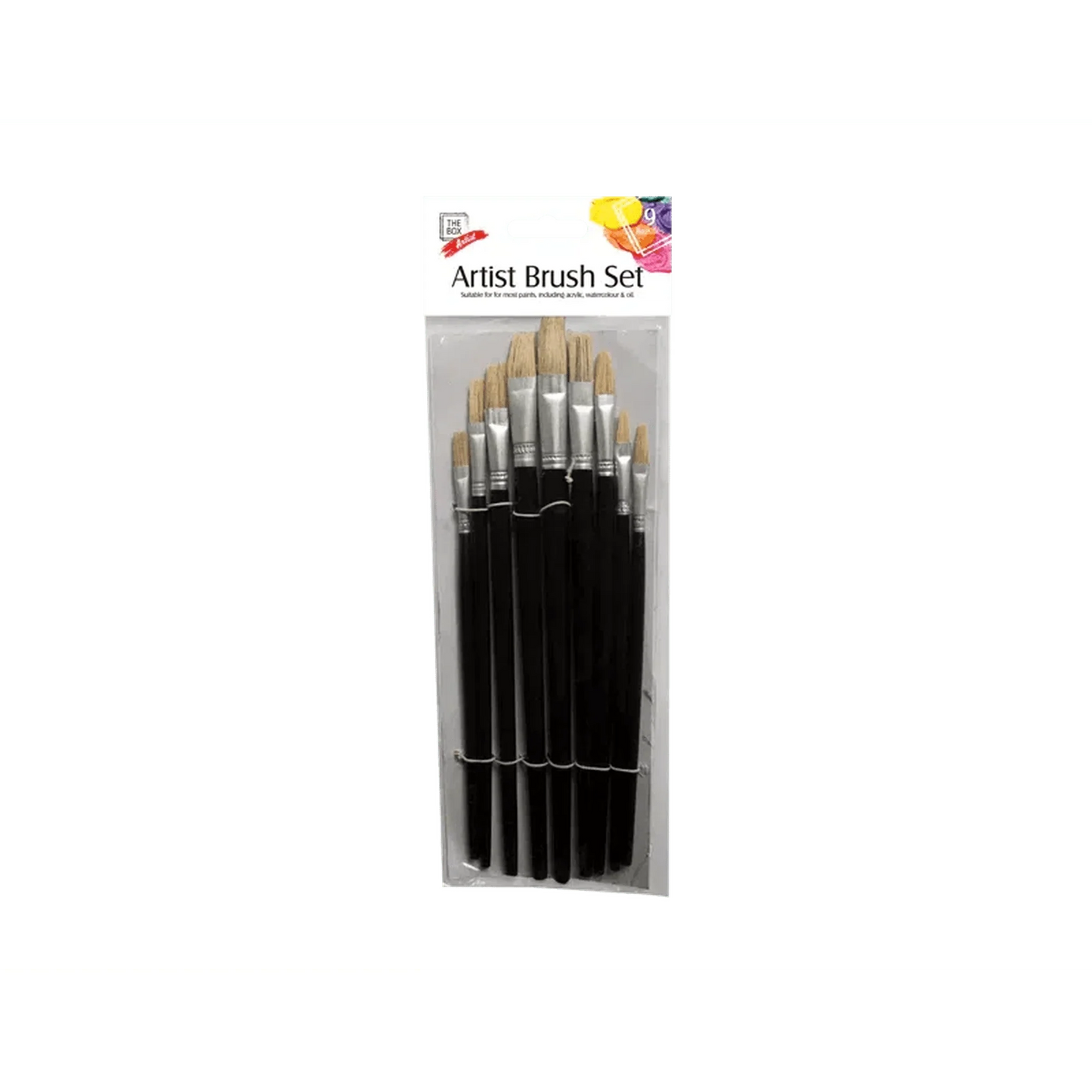 Artist Brushes - 9 Pack - Kids Party Craft