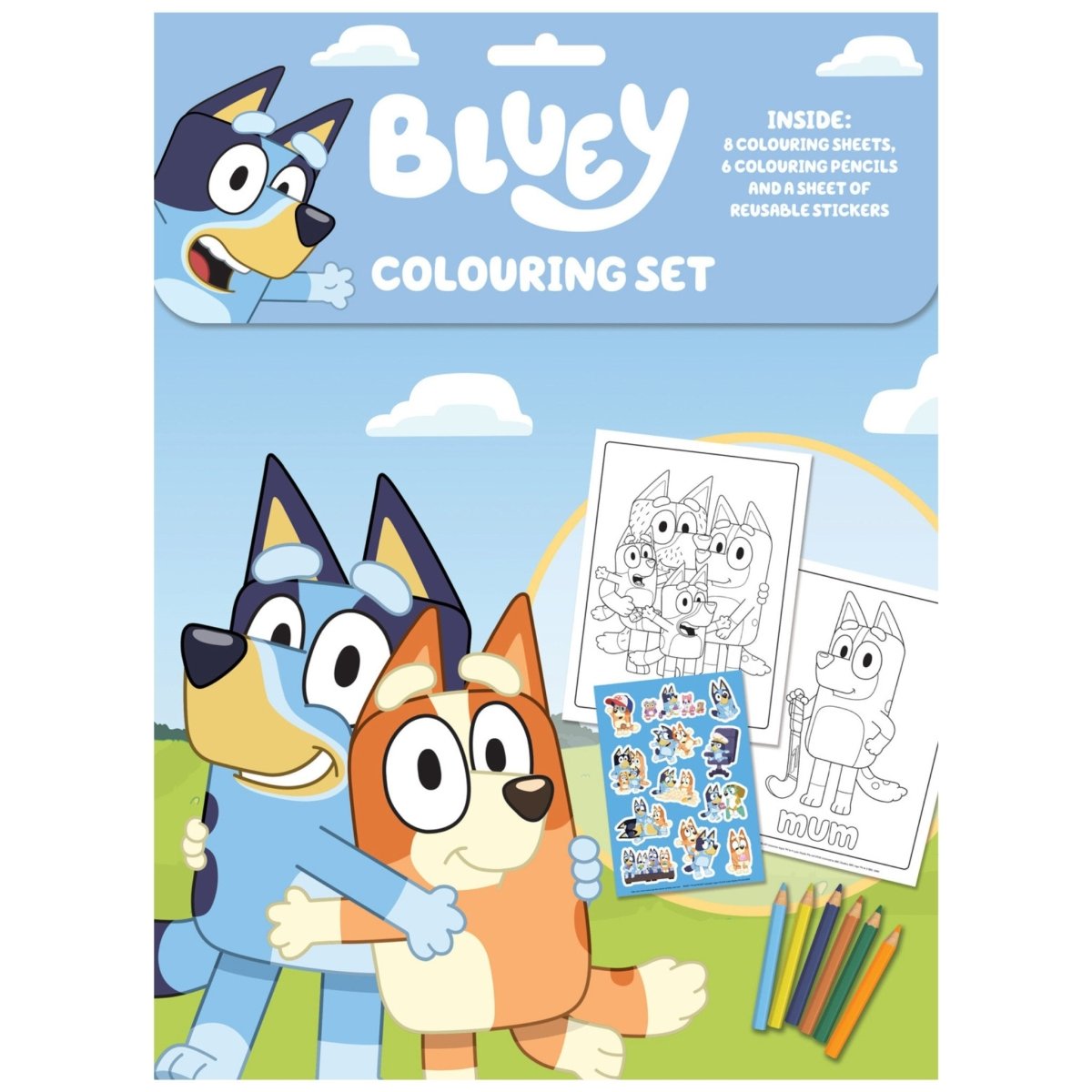 Bluey Colouring Set - Kids Party Craft