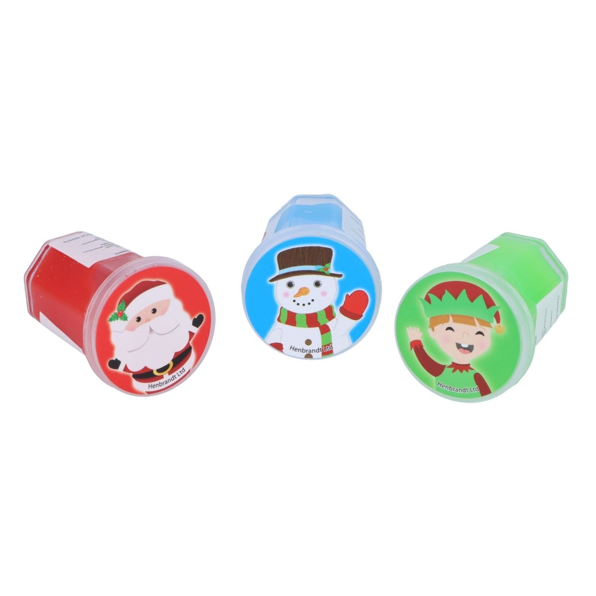 Christmas Mini Slime Tubs 6 Pack - Kids Party Craft