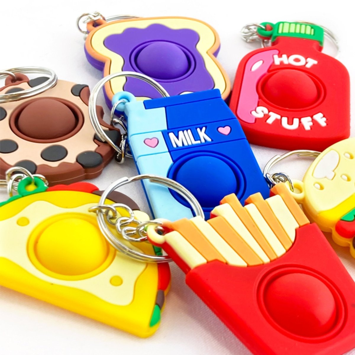 Foodie Fun Popper Keyring - Kids Party Craft