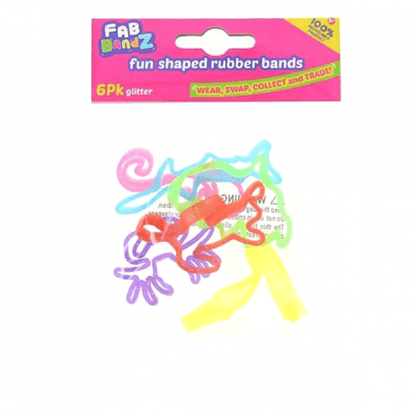 Glitter Fab Bandz 6 Pack - Kids Party Craft
