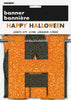 Glitter Orange and Black Happy Halloween Banner - Kids Party Craft