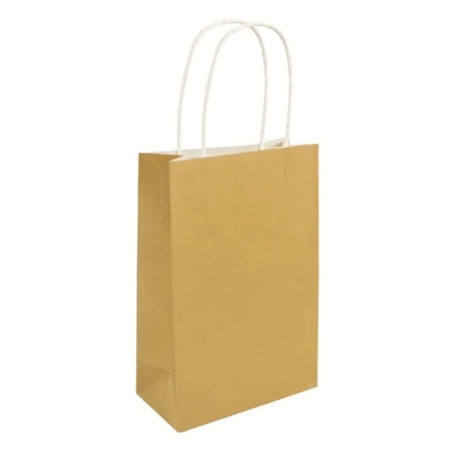 Gold Paper Party Bags - Kids Party Craft