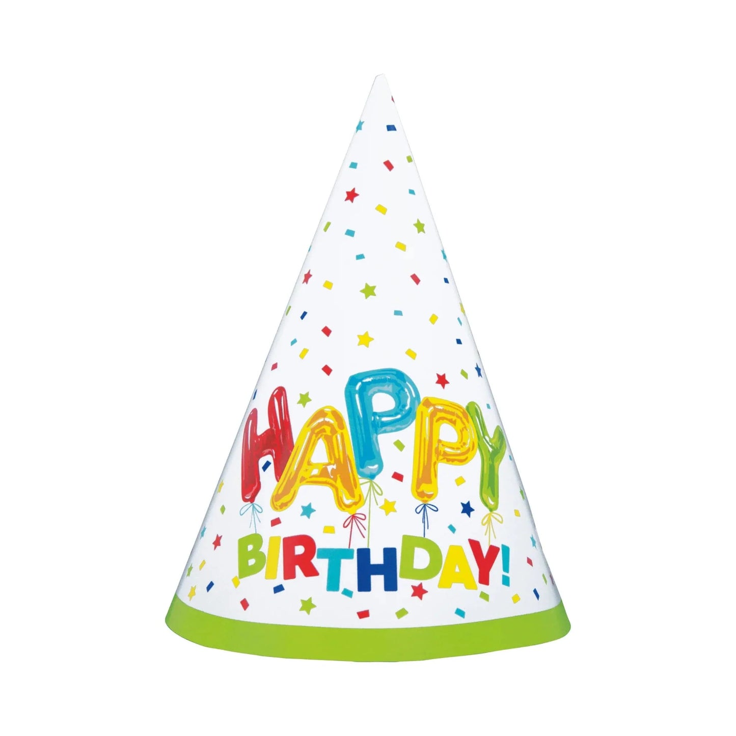 Happy Birthday Party Hats 8pk - Kids Party Craft