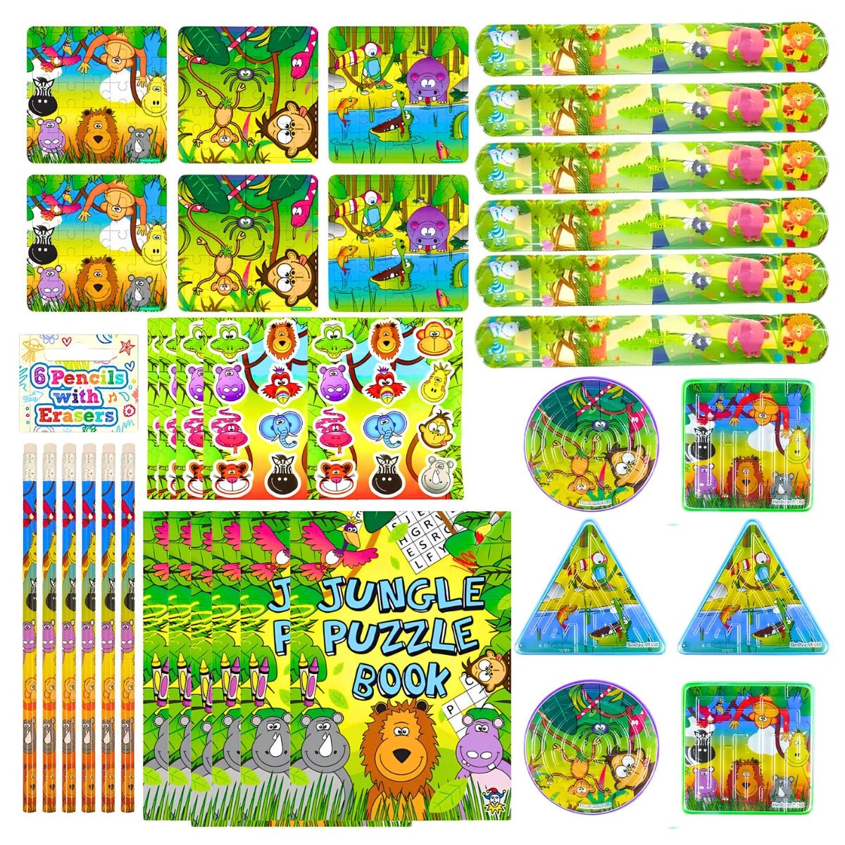 Jungle Party Bag Fillers Bundle Pack