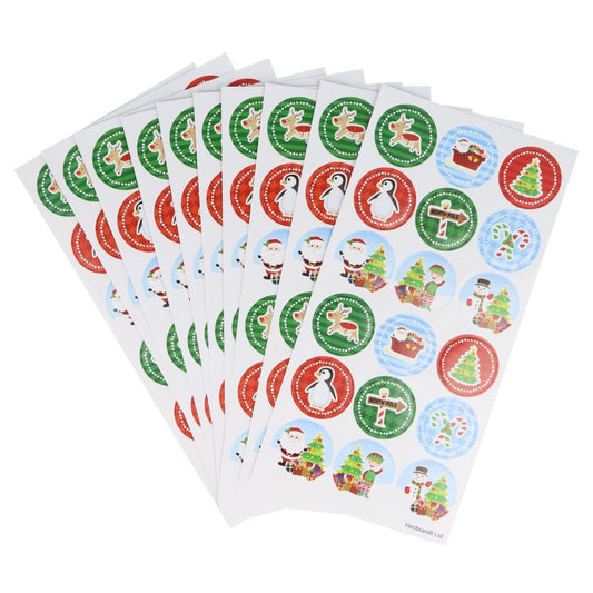 Large Christmas Stickers 10x Sheets - Kids Party Craft