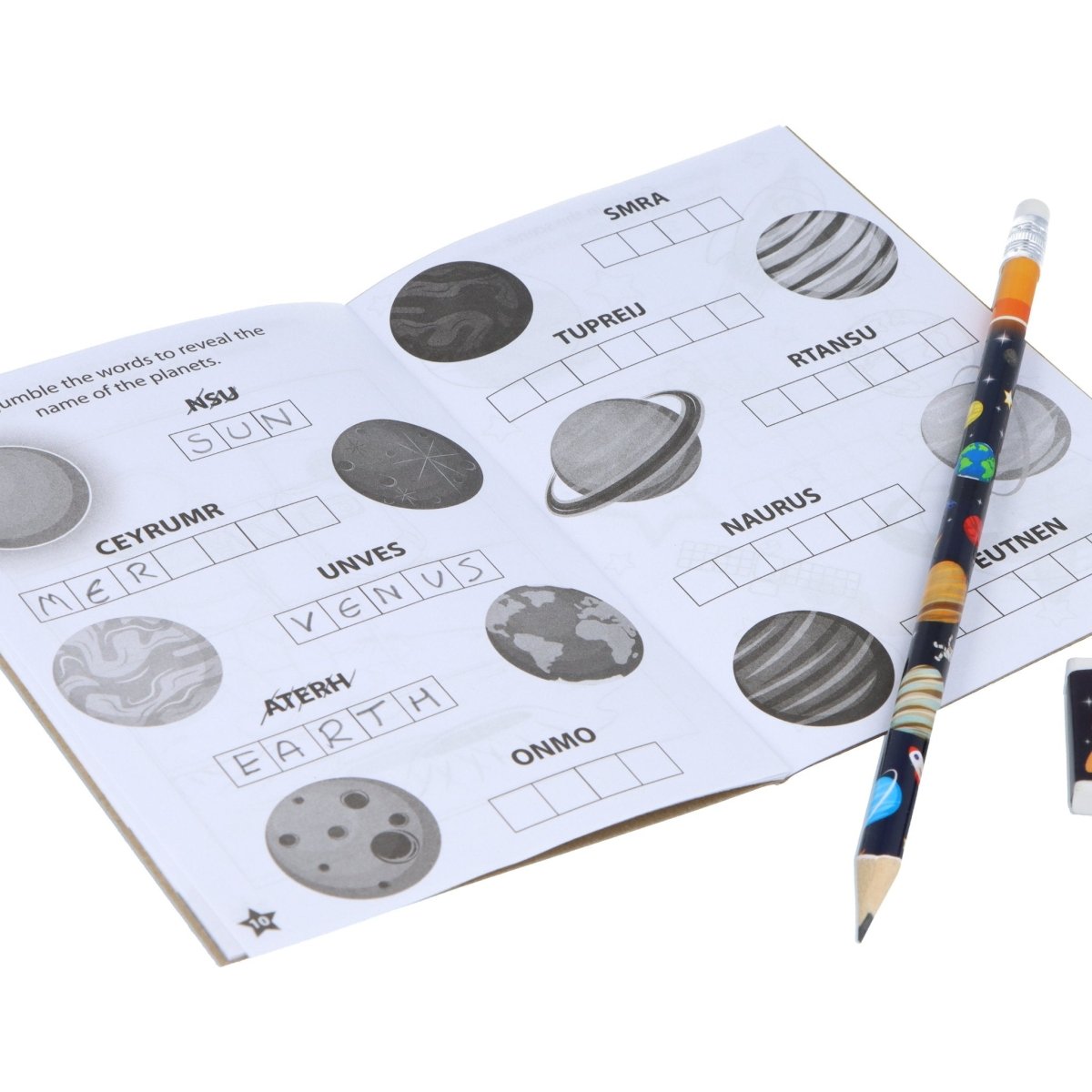 Mini Space Puzzle Book - Kids Party Craft