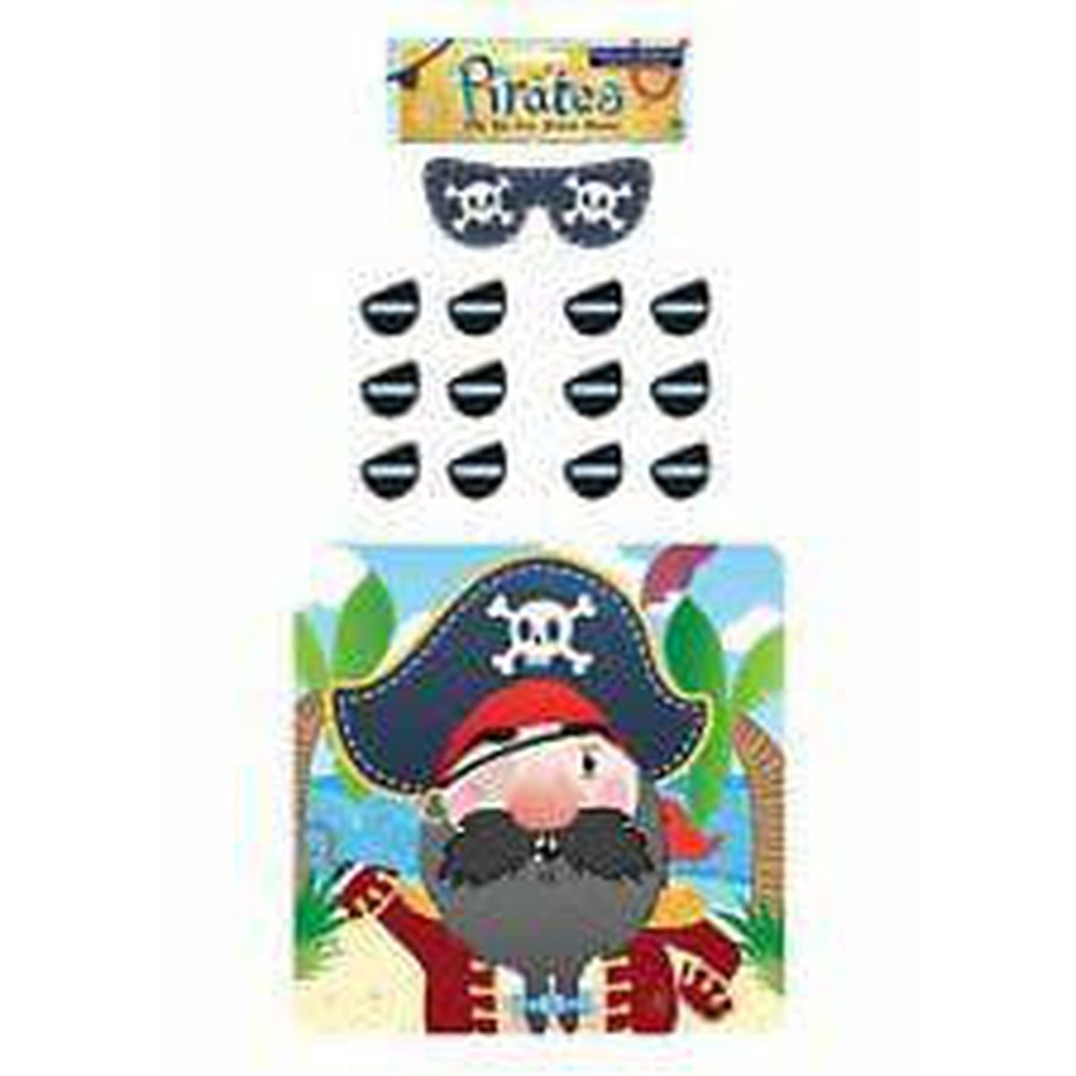 Pin The Eye Patch On The Pirate Game - Kids Party Craft