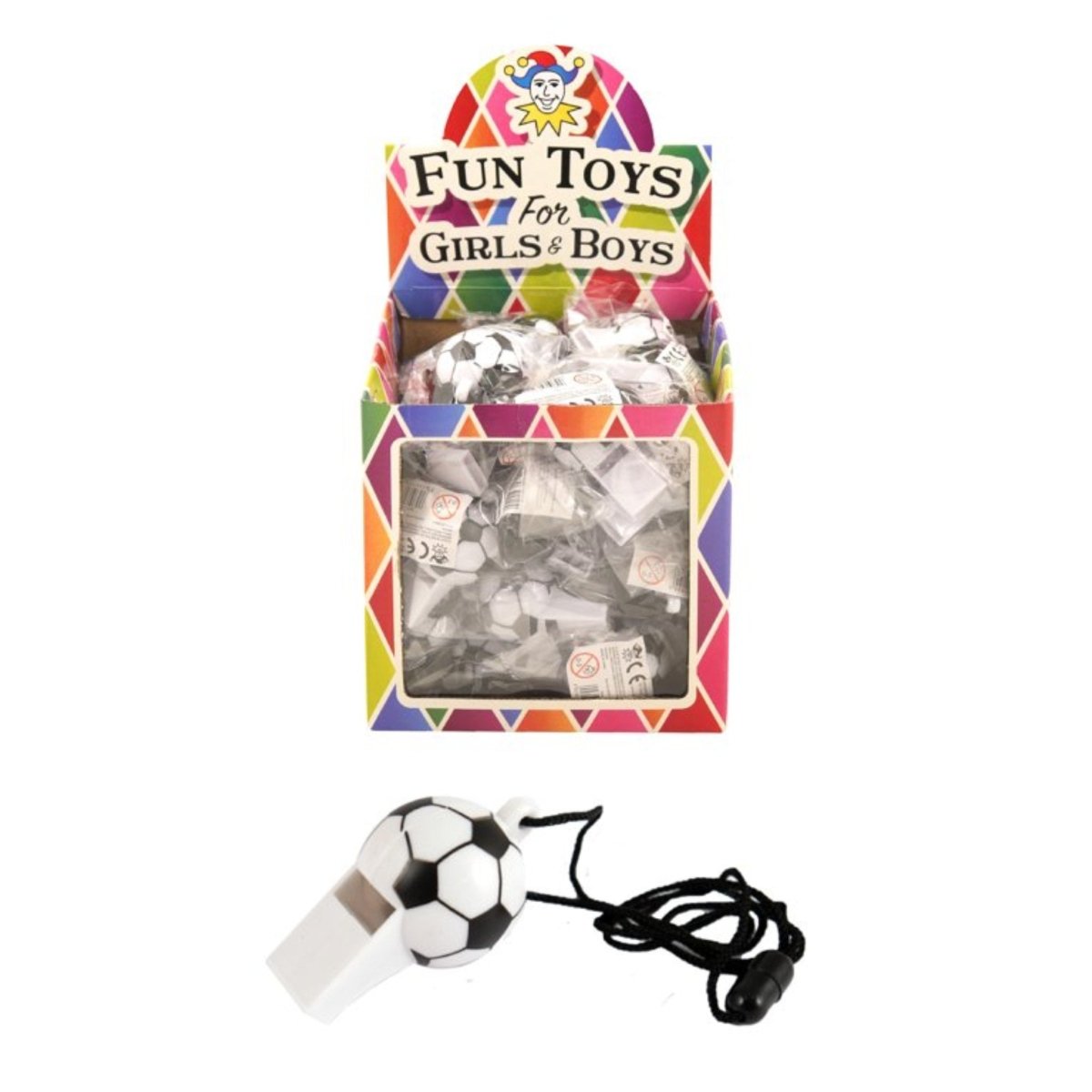 Plastic Football Whistle (6cm) - Kids Party Craft