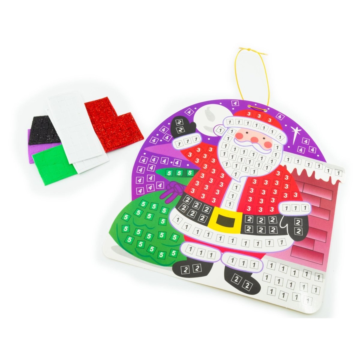 Santa Foam Mosaic Activity Kit - Kids Party Craft