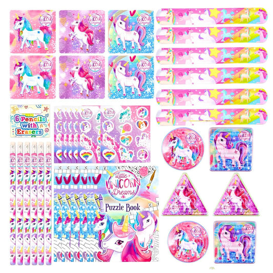 Unicorn Party Bag Fillers Bundle 36 Pack