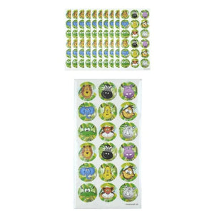 10 Large Jungle Sticker Sheets - Kids Party Craft