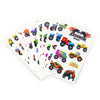 10 Pack Monster Truck Mini Tattoo Sheets - Kids Party Craft