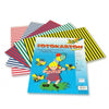 10 Sheets Card With Stripes Assorted Colours - Kids Party Craft