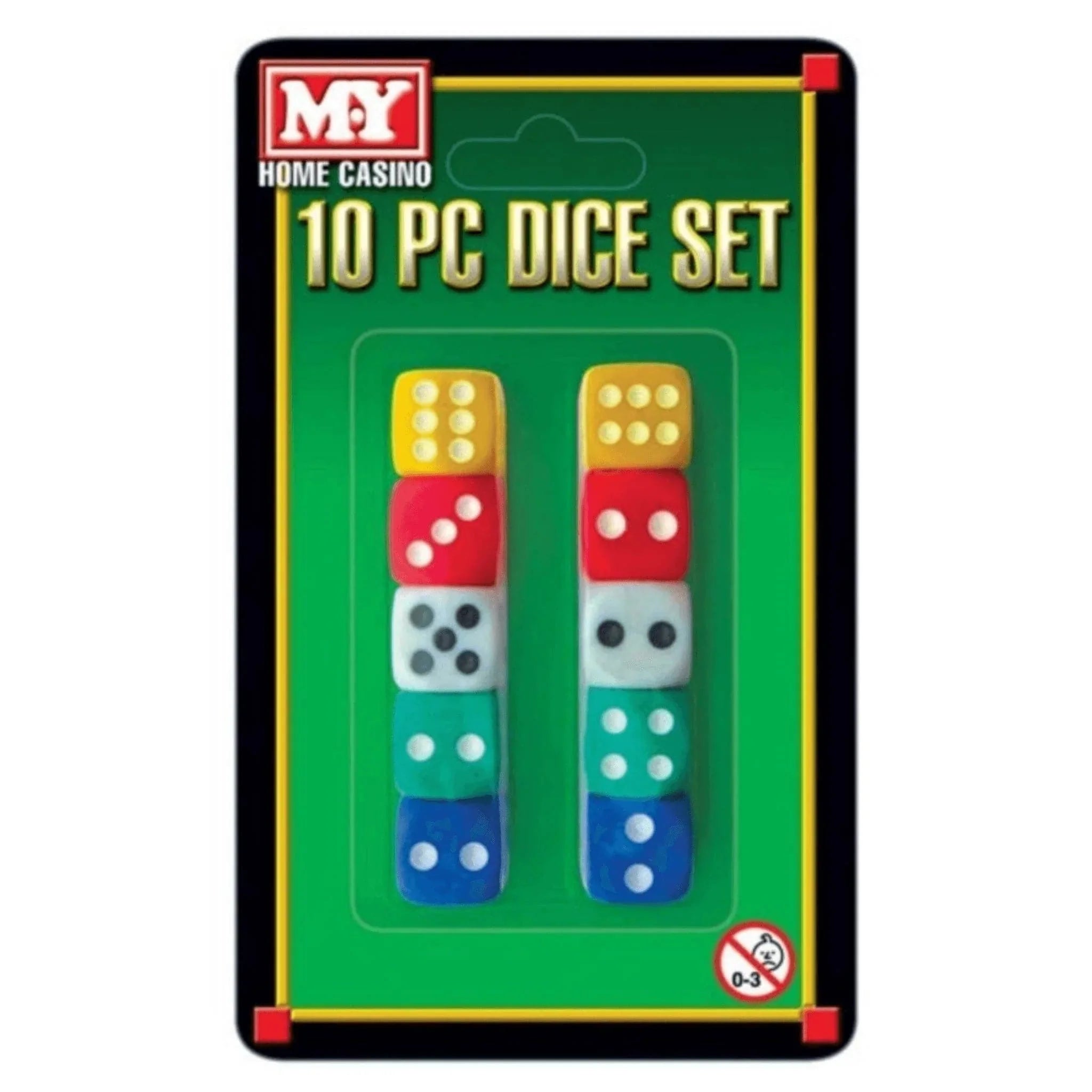 10pc Dice Set - Kids Party Craft