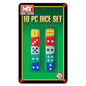 10pc Dice Set - Kids Party Craft