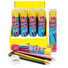 12 Pack Colouring Pencils With Sharpener - Kids Party Craft