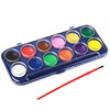 12 Watercolour Palette & Brush - Kids Party Craft