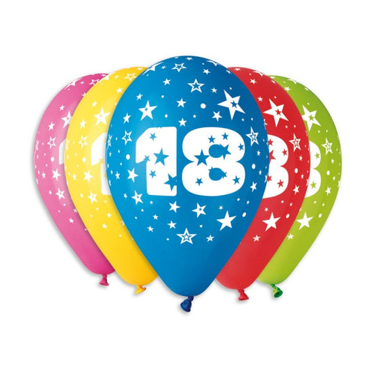 18th Birthday Balloons 10pk