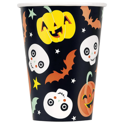 Pastel Pumpkin Halloween 12oz Paper Cups 6ct