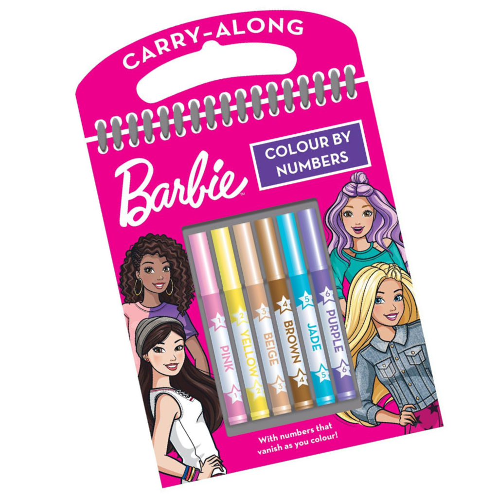 Barbie Colour By Numbers Carry Along