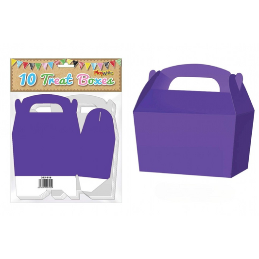 Purple Treat Box 12cm Pack of 10