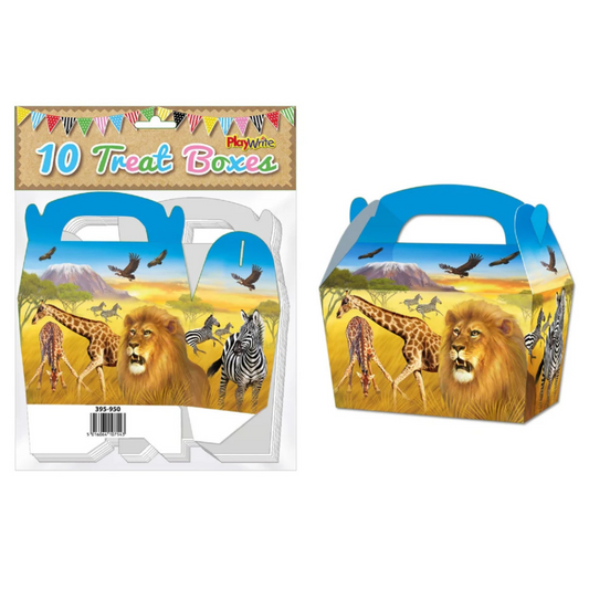 10 Jungle Party Treat Boxes