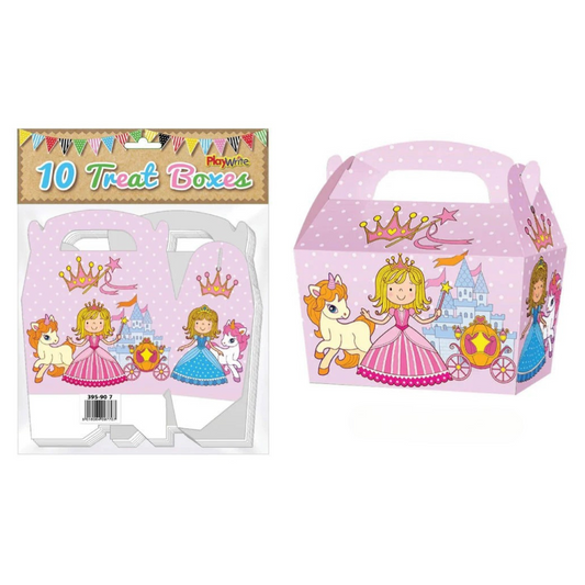 10 Princess Party Treat Boxes