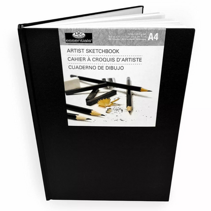 Royal & Langnickel A4 80 Sheet Hardback Casebound Artist Sketchbook Drawing Pad